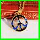 Peace Sign Necklace Clavicle chain Flower Power Hippie Anti War Dreamcatcher