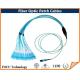 Fiber Optic 24 Strands MPO to LC Breakout OM3 Multimode Patch Cables