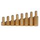 Grade4 Hexagon brass column nuts Male Female Thread Hex Nut Bolt Support Column Pillar Spacer PCB Standoff