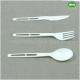 high quality 6 Inch Disposable Nature Color PLA Cutlery Sets-New Product Ideas Eco Friendly Cutlery Knife Fork And Spoon