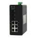 6 Port Managed Industrial Ethernet Switch with 3 1000Base-X SFP ports and 6 10/100Base-T(X) ports