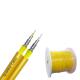 Flat Twin Duplex Armored Fiber Optic Cable GJFJBV Yellow Color For Indoor