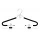 Portable Chrome Wire Hangers , Stainless Steel Wire Hangers With Adjustable Clips