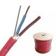 2core Bare Copper Or CCA PH30 Red Shielded Fire Proof Cable 2×2.5mm2