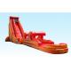 Singel Lane 31ft Cali Flame Inflatable Water Slides Long Giant Shaped For Event