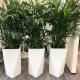 Round Fiberglass Planter Pots Handmade For Outdoor Garden Decorative