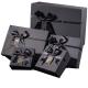 Custom Cosmetic Perfume Bottle Gift Box With Black Bow Ribbon Lid And Base Packaging