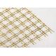Bronze Stainless Steel Woven Metal Lock Crimped 6m Brass Decorative Wire Mesh