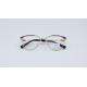 Metal non-prescription glass frame wit spring hinges splicing colors fashion eyewear for ladies women daily gift