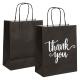Hand Length Handle Kraft Paper Bags for Happy Birthday Party Thank You Gift Shopping