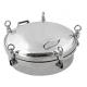 Round Outward Manway GHO Sanitary Stainless Steel Circular Manhole Cover With Pressure