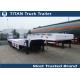 Customized tri axle low loader heavy duty equipment trailers with JOST or FUWA