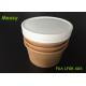 Hot and Cold Food Kraft Paper Cups , thermal disposable cups FOR Beverage or Ice Cream