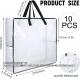 Oversized Clear Storage Bags With Handles And Zippers Moving Bag For College Carrying, Bedding, Blankets, Comforters