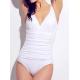 Swimsuit ladies triangle backless white sexy swimsuit Cultivate one's morality