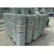 Silver Zinc Coated Barbed Wire , Galvanized Razor Wire High Strength
