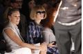 Vogue editor Anna Wintour appears at Narciso Rodriguez show