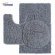 1800gsm Door Carpet Mats Grey Microfiber Chenille PU Coated Backing Toilet Floor Cover