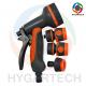 Garden 8 Function Spray Nozzle with Click Quick Connect Coupling and Hose  Connector ,Gardening and Horticulture