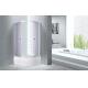 900x900x2100mm Quadrant Shower Enclosure 4mm Tempered Smoke Glass