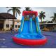 Summer Blue Orange Inflatable Water Slides With Pool