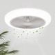 Modern Design LED Ceiling Light with Remote Control Fan E27 for Luxury Indoor Decor in Bedroom Hotel ABS Lamp Body Living Room