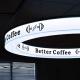 Creative ring acrylic light box Bar Coffee Clothing store atmosphere sense signs circular ring billboard