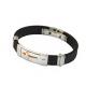 Factory Direct Stainless Steel High Quality Silicone Bracelet Bangle LBI129