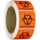 Biohazard Safety Labels 2 X 2 Inch Squares Adhesive Stickers Hard Hat Stickers, Biohazard Warning Labels For Labs