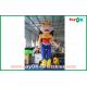 2m Height Inflatable Cartoon Characters Inflatable Bossy Cow With Built - In Blower