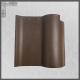 Spanish Coffee Brown Color Glazed Ceramic Roof Tiles Matt Surface  220*220mm