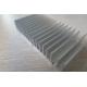 6063 High Power Silver Aluminum Extruded Heat Sink , Large Aluminum Heat Sink