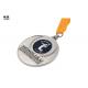 Tennis And Basketball Sports Day Medals For Kids Silver Color With Round Shaped