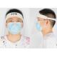 Transparent Face Eye Mouth Plastic Face Shield / Clear PET Full Cover Face Shield