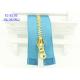 Brass 18 Inch Metal Separating Zipper Polyester Tape For Wallet HS Code