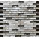 300x300mm linear glass tile,aluminum strip mosaic wall tile,grey color