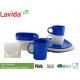 Blue And White Outdoor Dinnerware Sets Melamine Unbreakable Heat Resistance