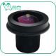 F2.0 Low Distortion 8MP Wide Angle Camera Lens 1.2mm M12 Lens For HD Aerial Camera