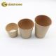 Recycled  Disposable Yogurt Cup Kraft Paper Cups Customizable Yogurt Cup Container
