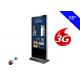 4K Resolution Floor Standing LCD Advertising Display Kiosk Digital Signage 3G