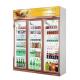 3 Glass Doors OEM Beverage Display Cooler / Cold Drink Refrigerator