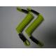 China factory OEM short strong lemon green 5.0mm coil lanyard tether w/small loop ends