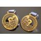 Bike Sports Marathon Finisher Metal Award Medals Imitation Antique Gold Plating