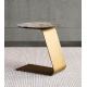 Stainless Steel Leg Sofa Side Table Marble Counter Top Modern End Tables