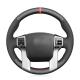 Custom Fit Leather Suede Steering Wheel Cover for Toyota Land Cruiser Prado 2009-2017