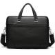 Full Grain Leather Briefcase Attache Laptop Bag Black Unisex Classy BRB03
