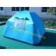 blue camping tent