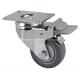 Edl Chrome 3 Plate Brake PU Caster with 130kg Maximum Load and Smooth Movement