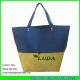 LUDA fabric pieced straw beach bag sea grass straw fashion handbags