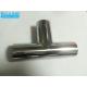 Sanitary Stainless Butt Weld Fittings / Tee For Food And Beverage Industry